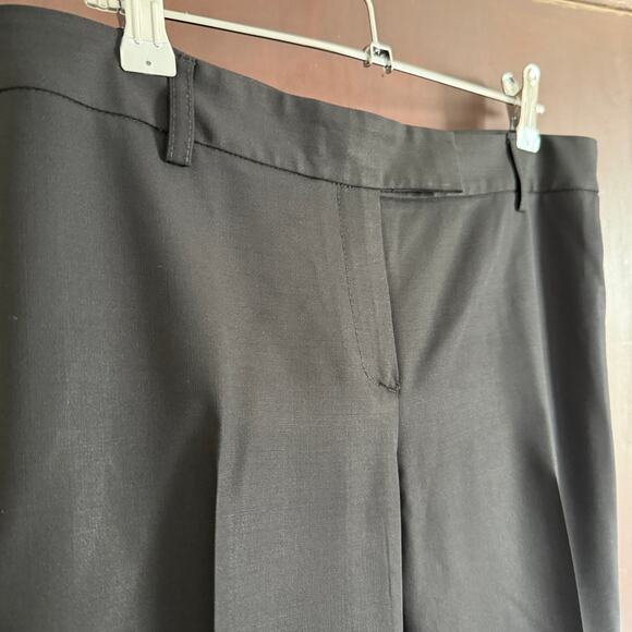 THEORY | 90s Vintage Mid-Rise Stretch Wool Straight Leg Trousers Pants | Size 6 - Picture 5 of 10